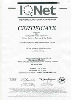 IQNet CERTIFICATE